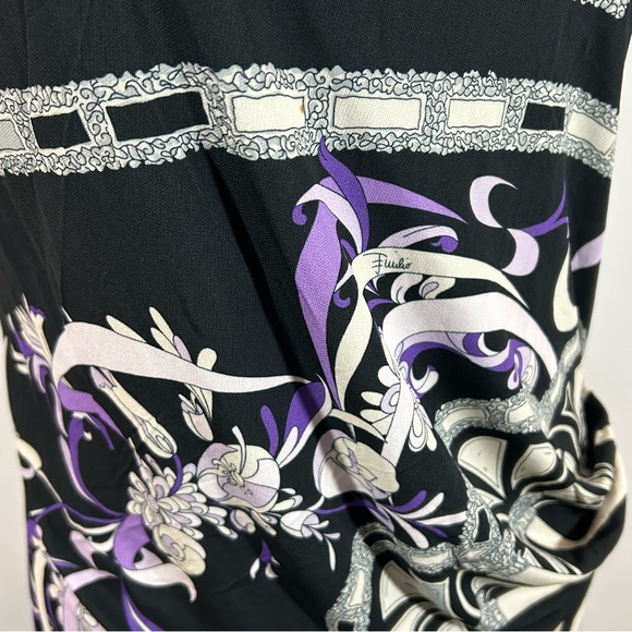 EUC Emilio‎ Pucci Asymmetrical Sheath Dress Womens 6 - Picture 6 of 10